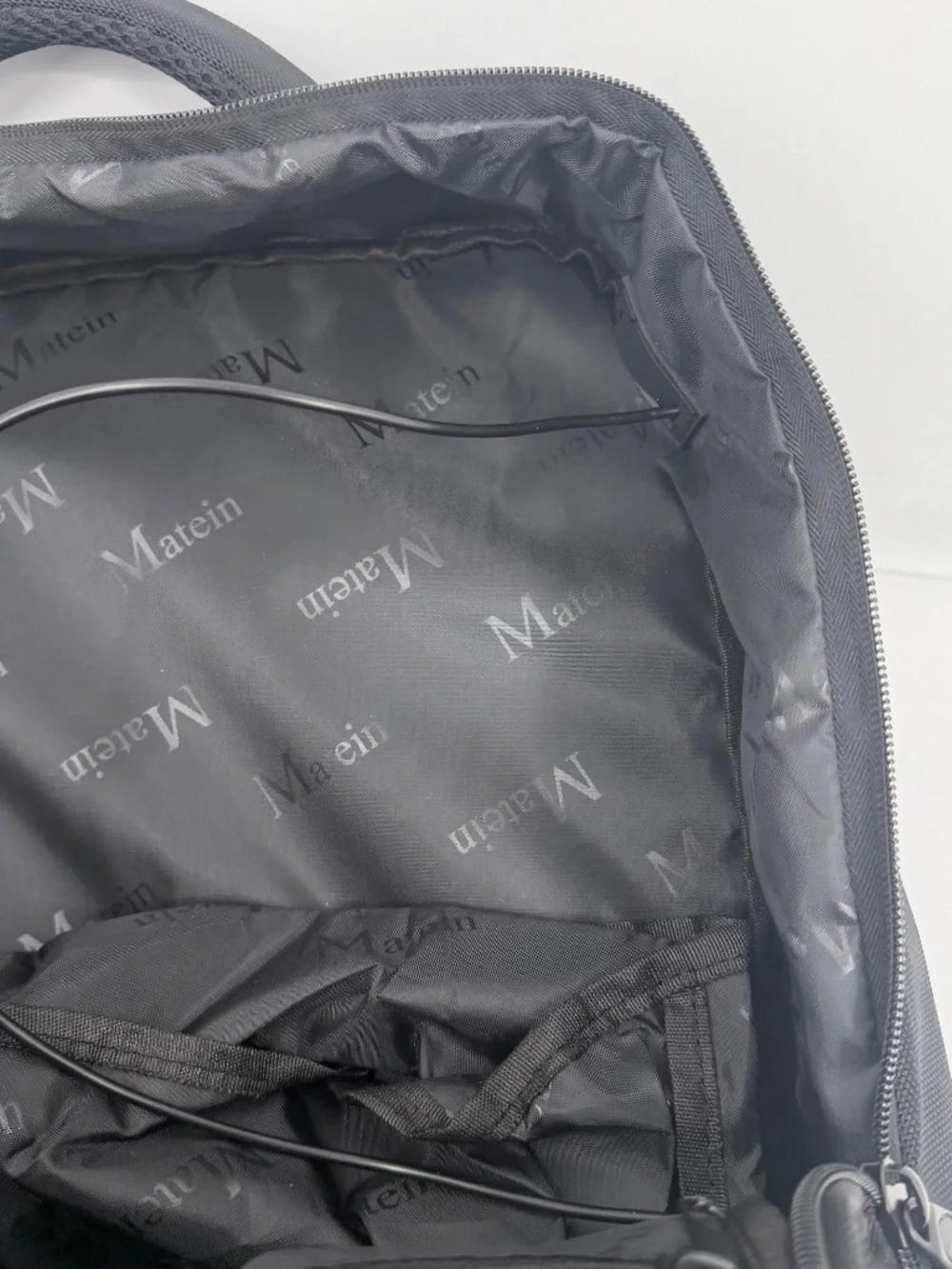 Matein Travel Backpack Large Black Fits 15.6 Inch Laptop Water Resistant